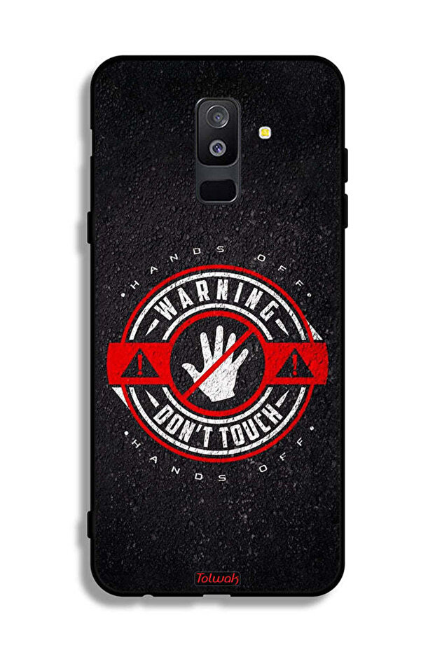 Samsung Galaxy A6 Plus (2018) Protective Case Cover Warning Do Not Touch