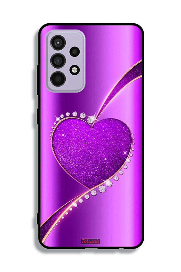 Samsung Galaxy A52s 5G Protective Case Cover Glitter Heart