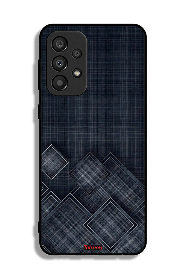 Samsung Galaxy A33 5G Protective Case Cover Squares Pattern On Cloth