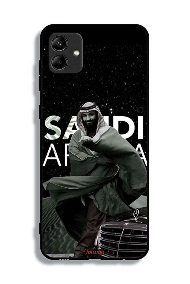 غطاء واقي لولي العهد الأمير محمد بن سلمان لجهاز سامسونج جالاكسي A04e غطاء حماية ولي العهد الأمير محمد بن سلمان