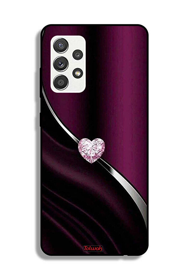 Samsung Galaxy M32 5G Protective Case Cover Diamond Heart