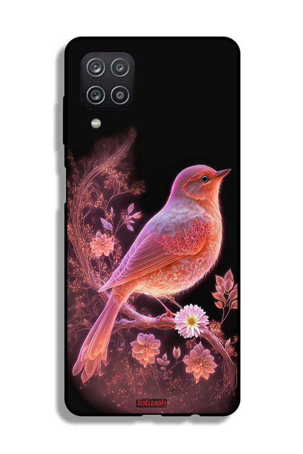 غطاء حماية لهاتف Samsung Galaxy A12 بتصميم طائر لطيف