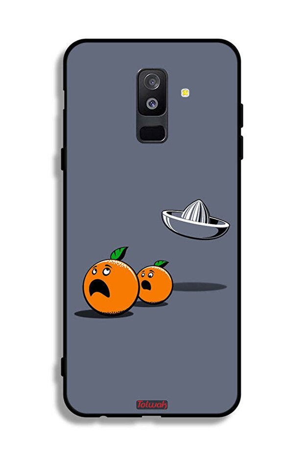 غطاء حماية لهاتف Samsung Galaxy A6 Plus (2018) بتصميم فني رقمي بسيط وفكاهي