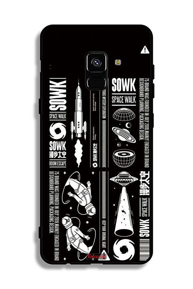 غطاء حماية لهاتف Samsung Galaxy A8 Plus (2018) ملصق Sowk Space Walk