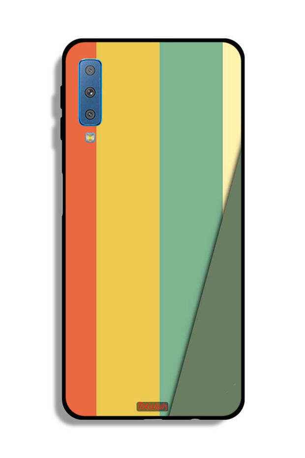 غطاء حماية لهاتف Samsung Galaxy A7 (2018) بنمط بسيط
