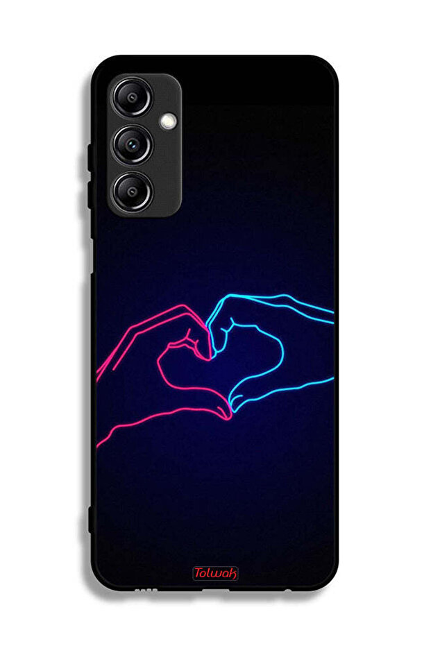 Samsung Galaxy A14 5G Protective Case Cover Touching Hand Making Heart