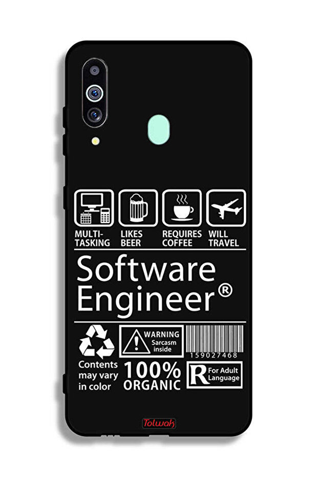 غطاء حماية لهاتف Samsung Galaxy A60، ملصق مهندس برمجيات