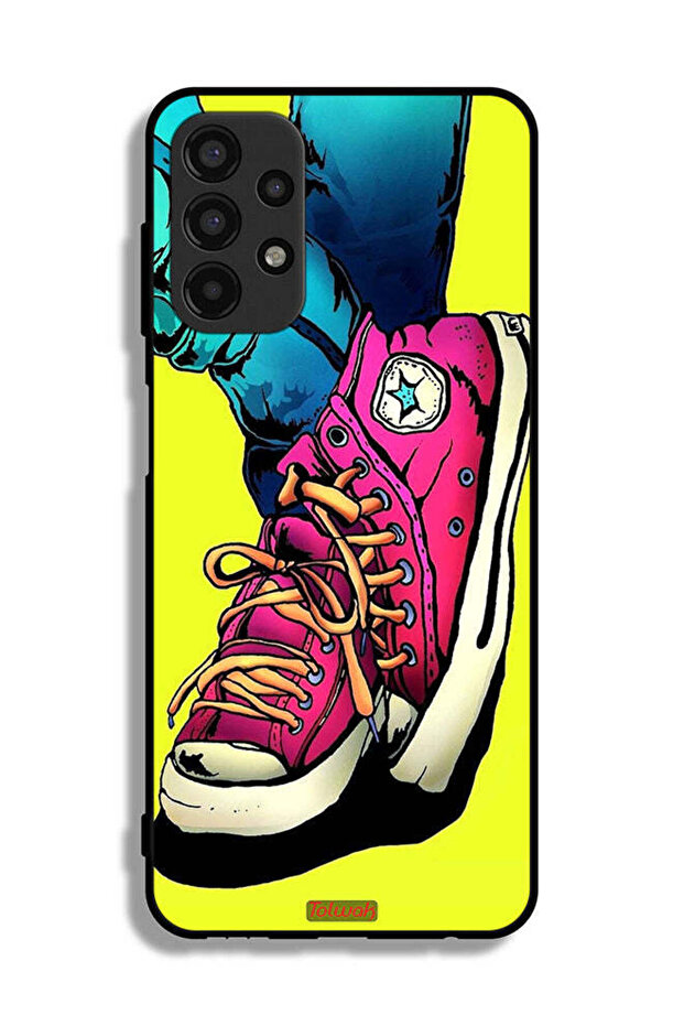 Samsung Galaxy A13 4G Protective Case Cover Canva Shoes Art