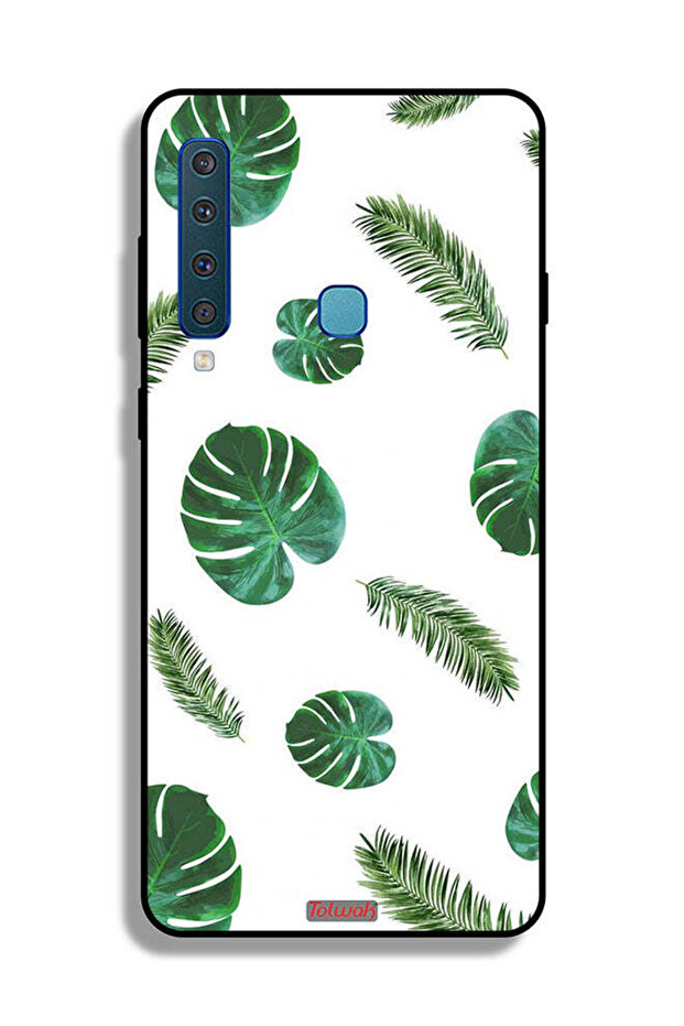 غطاء حماية لهاتف Samsung Galaxy A9 (2018) بنقشة ريش فنية
