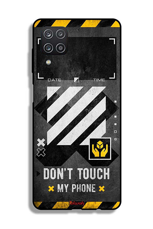 Samsung Galaxy A12 Protective Case Cover Do Not Touch My Phone