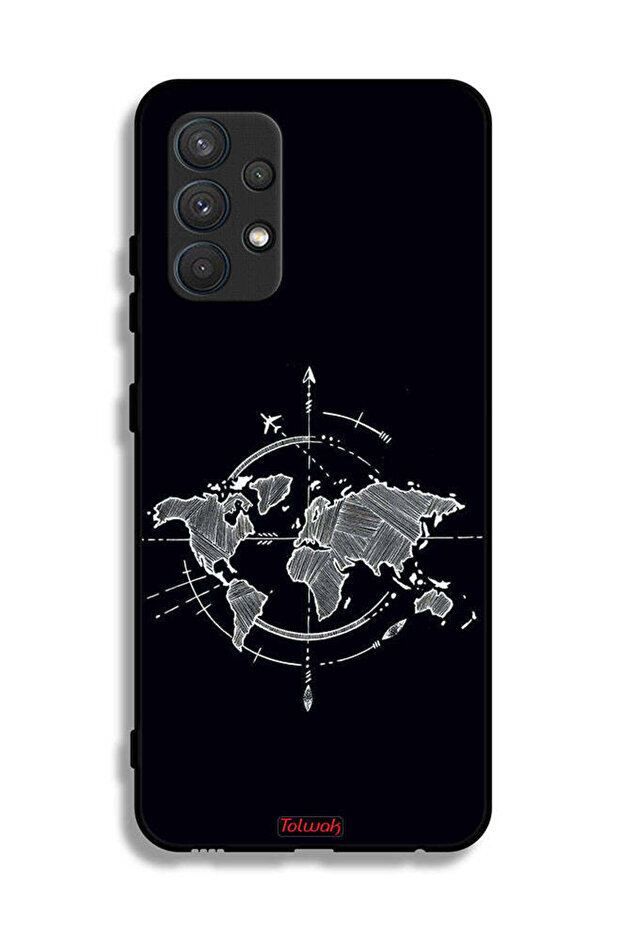 Samsung Galaxy A32 4G Protective Case Cover Compass Art