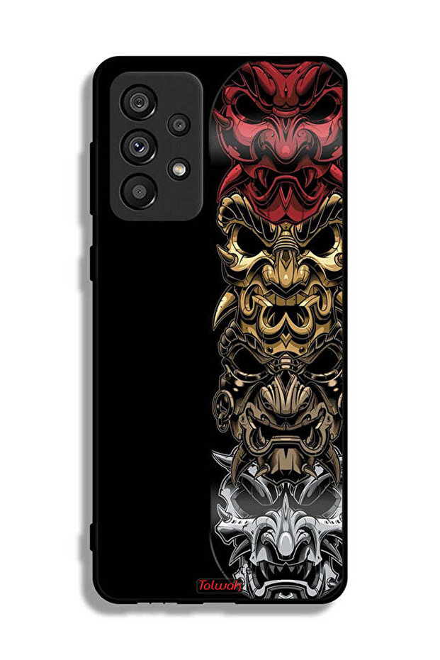 Samsung Galaxy A73 5G Protective Case Cover Heads Art