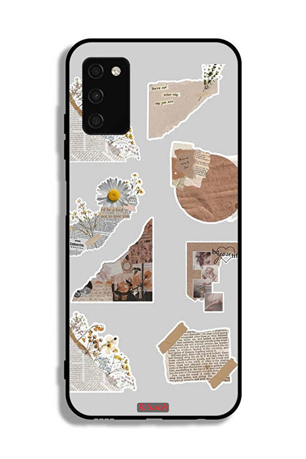 Samsung Galaxy A02s Protective Case Cover Pieces Of Paper Stickers