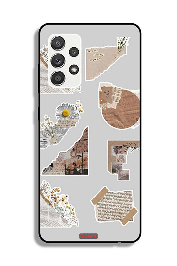 Samsung Galaxy M32 5G Protective Case Cover Pieces Of Paper Stickers