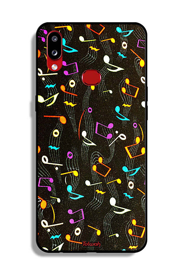 Samsung Galaxy A10s Protective Case Cover Music Fabric Pattern