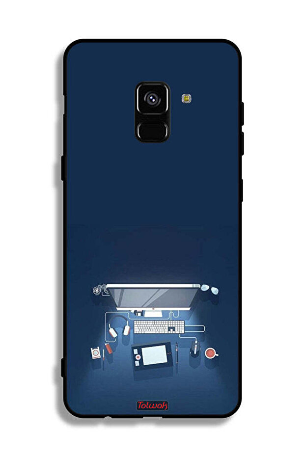 غطاء حماية لجهاز Samsung Galaxy A8 Plus (2018) - فن مكتب الكمبيوتر