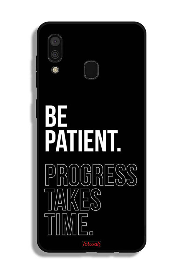 غطاء حماية لهاتف Samsung Galaxy A30 - كن صبورًا، فالتقدم يستغرق وقتًا