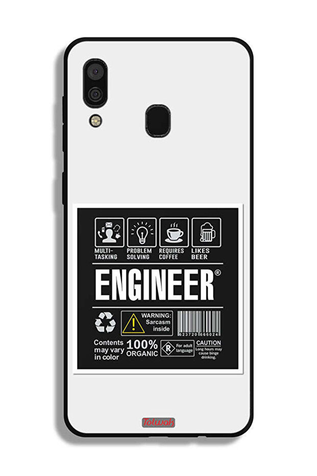 Samsung Galaxy A30 Protective Case Cover Engineer Sticker