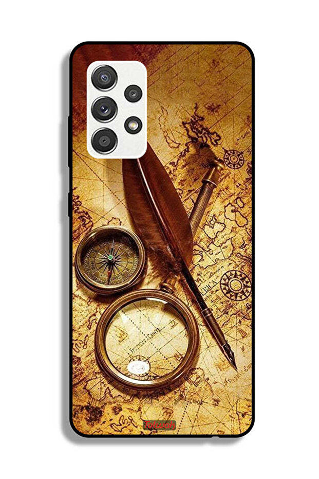 Samsung Galaxy M32 5G Protective Case Cover Vintage Compass