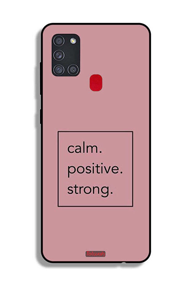 Samsung Galaxy A21s Protective Case Cover Calm Positive Strong