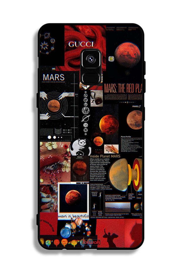 غطاء حماية لهاتف Samsung Galaxy A8 Plus (2018) بتصميم Mars Art
