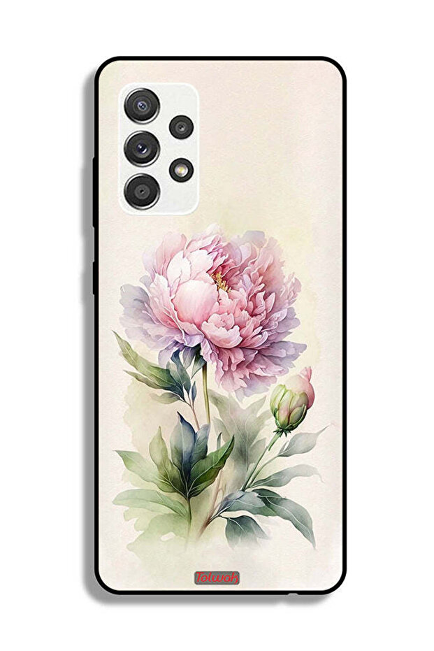 Samsung Galaxy M32 5G Protective Case Cover Watercolor Rose Paint Art