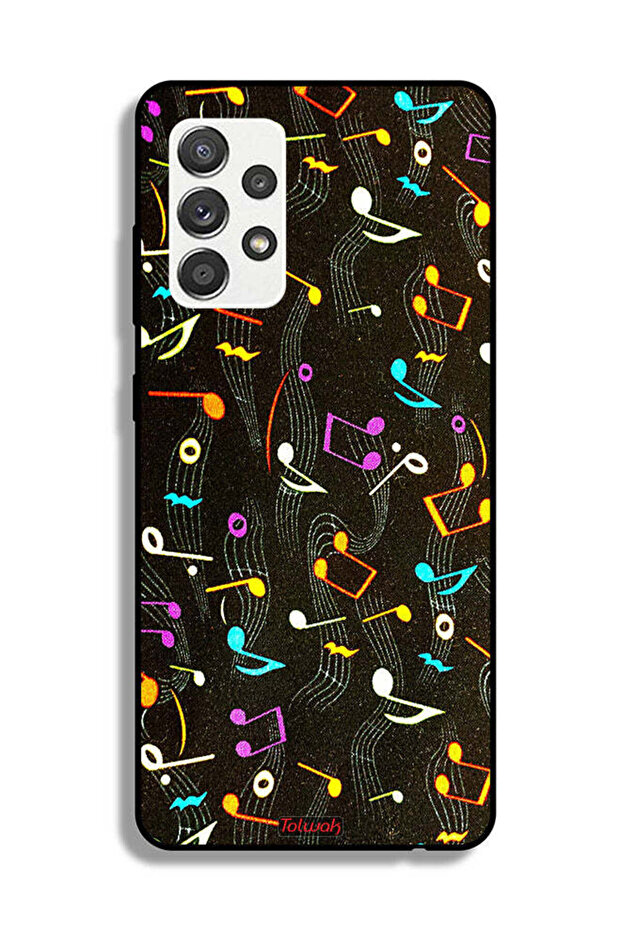 Samsung Galaxy A32 5G Protective Case Cover Music Fabric Pattern