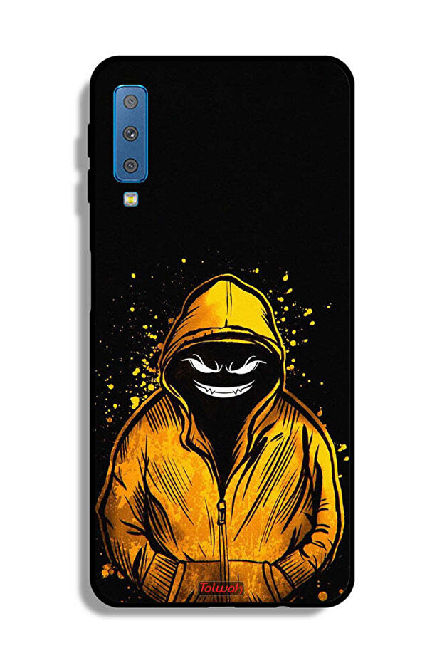 غطاء حماية لهاتف Samsung Galaxy A7 (2018) بتصميم Marshmallow Boy Art