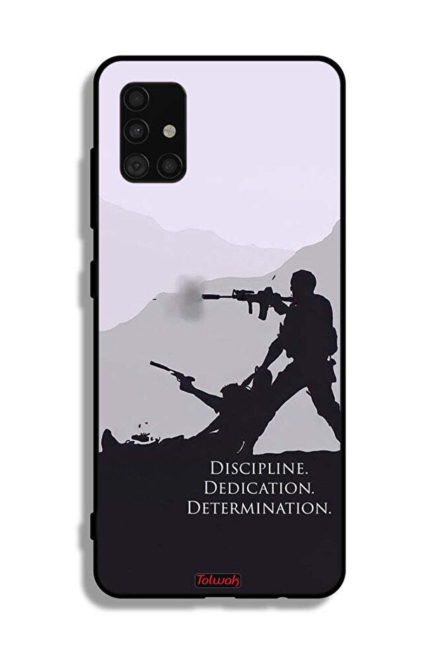 Samsung Galaxy A51 4G Protective Case Cover Discipline Dedication Determination