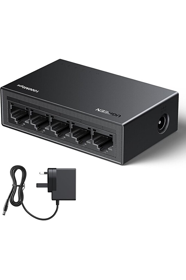 Ethernet Switch 5-Port Gigabit Desktop Network Splitter - 1