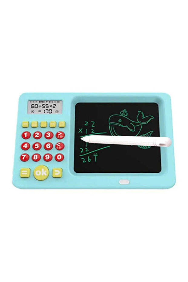2-in-1 Early Learning Machine for Kids – Drawing Board & Math Games, Brain Training