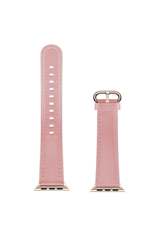Apple Watch Ultra 49mm / 45mm / 44mm / 42mm | Leather Straps| Pink