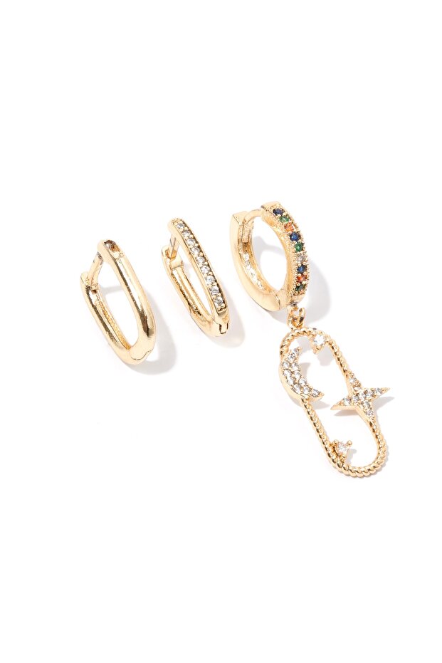 Taşlı Küpe Seti - 1