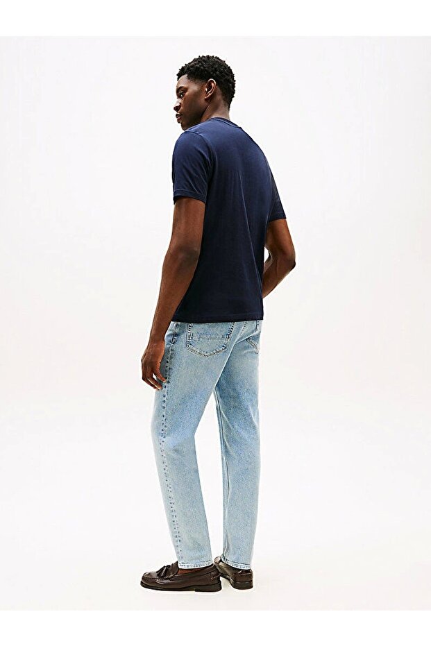 HILFIGER STACK TEE Erkek Mavi T-shirt MW0MW39355DW5 - 3