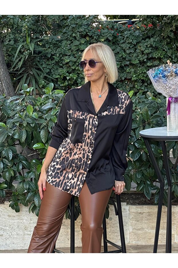 Leopar Garnilli Gömlek - 1