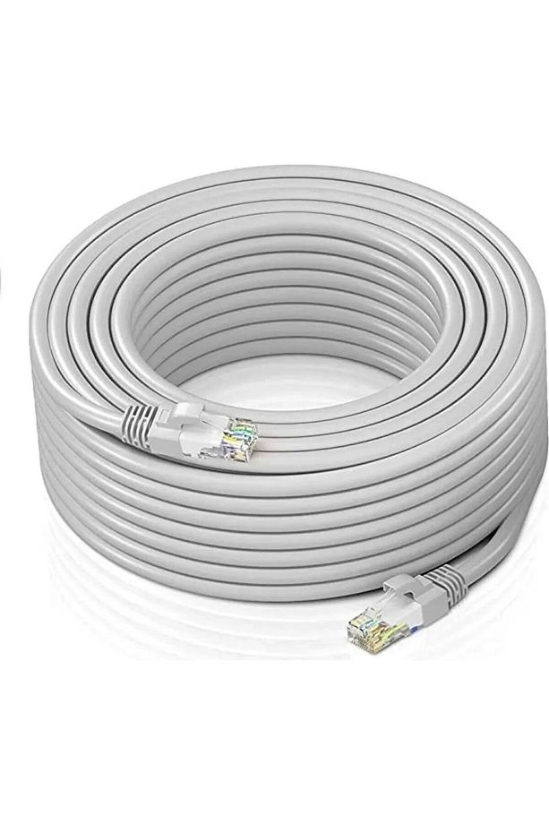 10 Metrelik Cat6 Lan Fabrikasyon Internet Data Kablosu(Ethernet Modem RJ45 Uçlu Jacklı Network Adsl) - 7