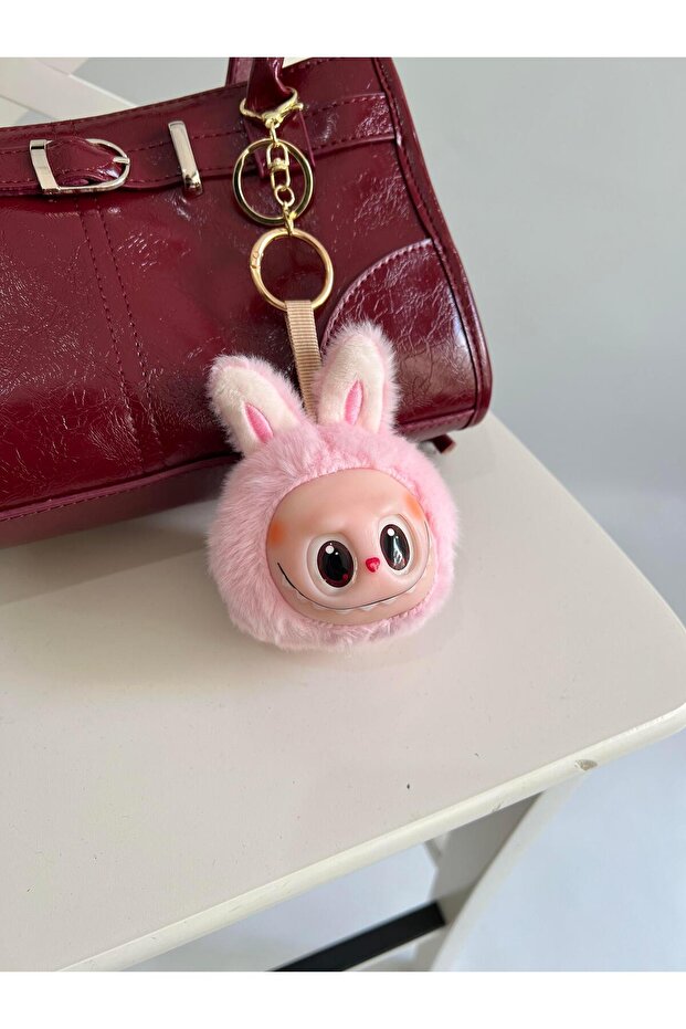Labub Fluffy Head Pink