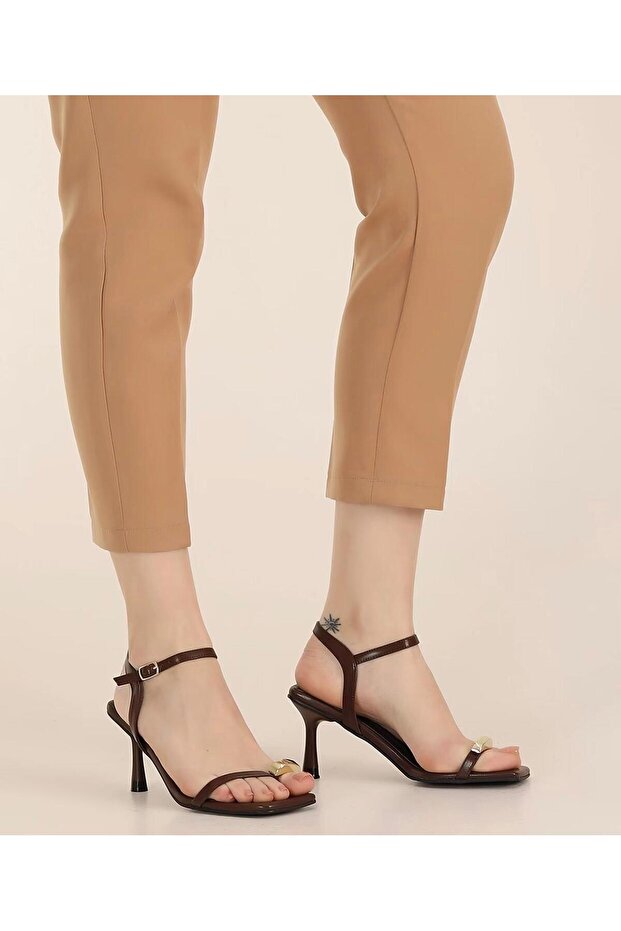 Byk Gold Detail Heel Sandals