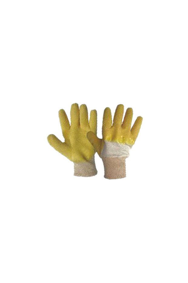Yellow rubber gloves, size XL