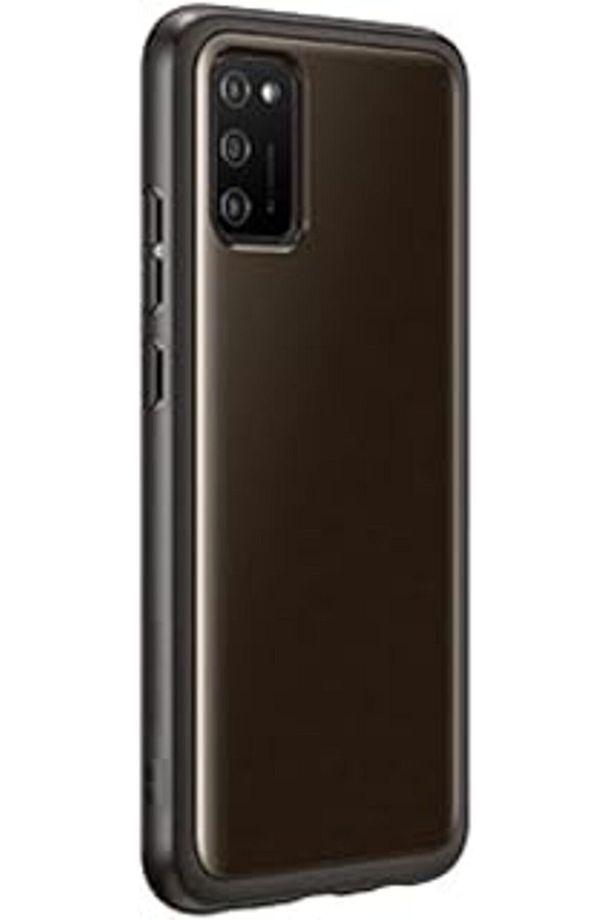 Samsung Galaxy A02 Soft Clear Cover Yumuşak Şeffaf Kılıf, Siyah Ef-qa025t - 1