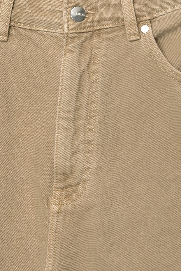 Bol kesim denim bermuda - 8