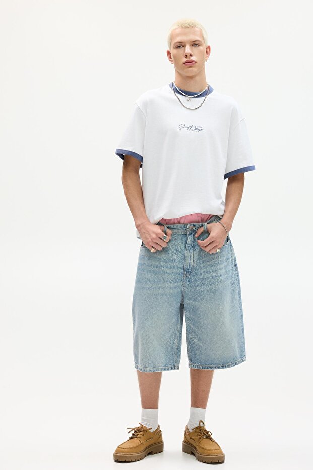 Kontrast fitilli STWD tişört - 3