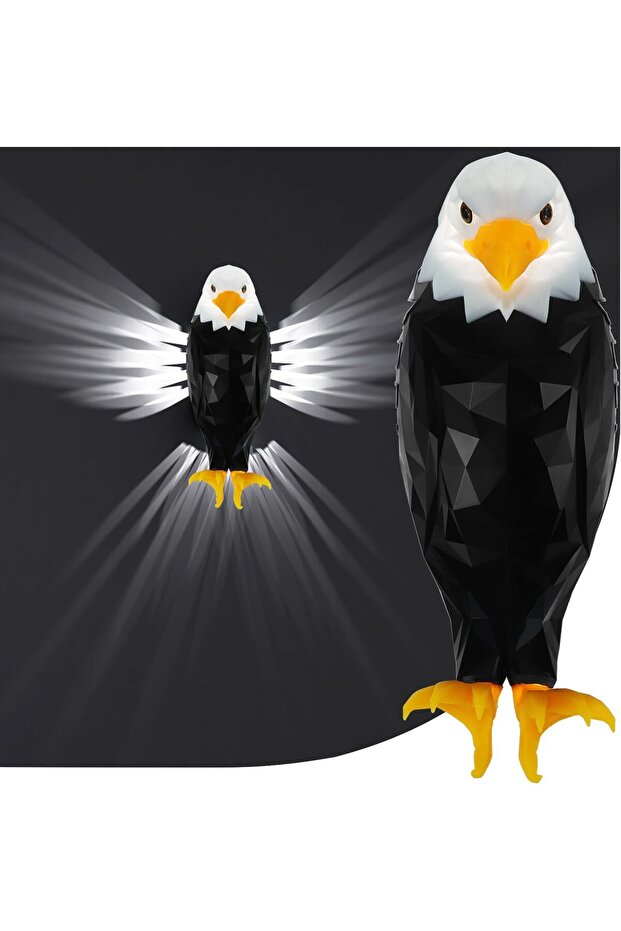 Eagle Wall Light - American Night Light with Remote, Magnetic Wall Mount