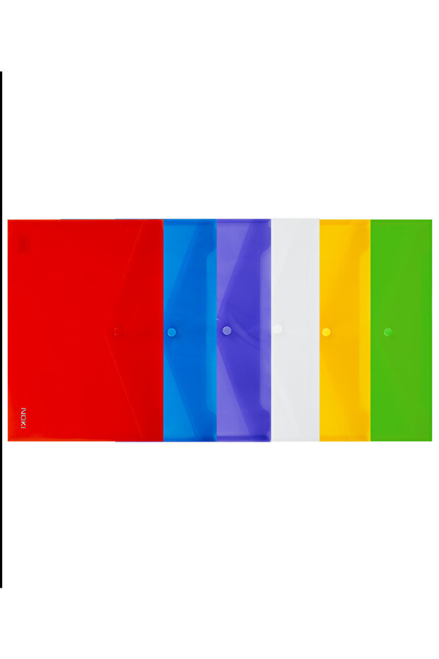 A5 Snap File Document Envelope 6 Colors - 1