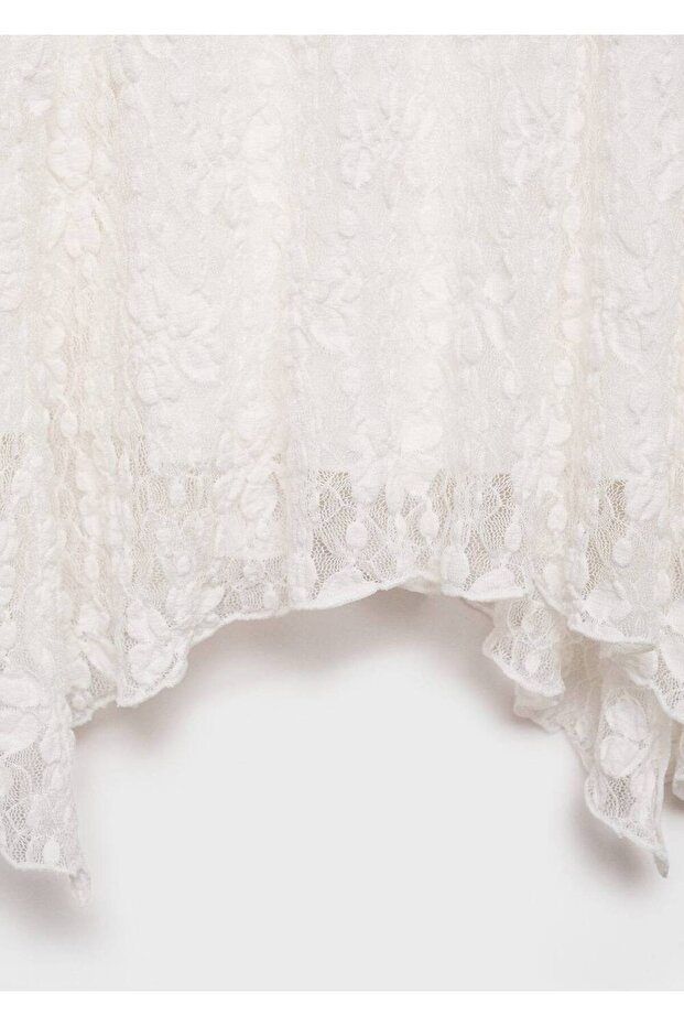 Dantelli midi etek - 5