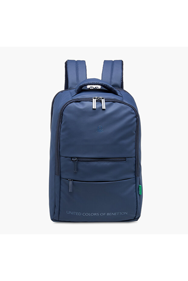 UCB 18-inch Solid Backpack with Adjustable Straps and Zip Closure - 44x30x16 cms