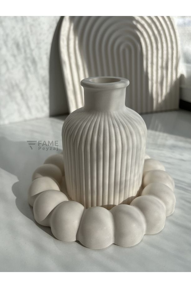 2li Vazo Ve Bubble Tabak Seti, Dekoratif Biblo, Obje, Pinterest, Bohem (ÇİÇEKLER DAHİL DEĞİLDİR) - 2