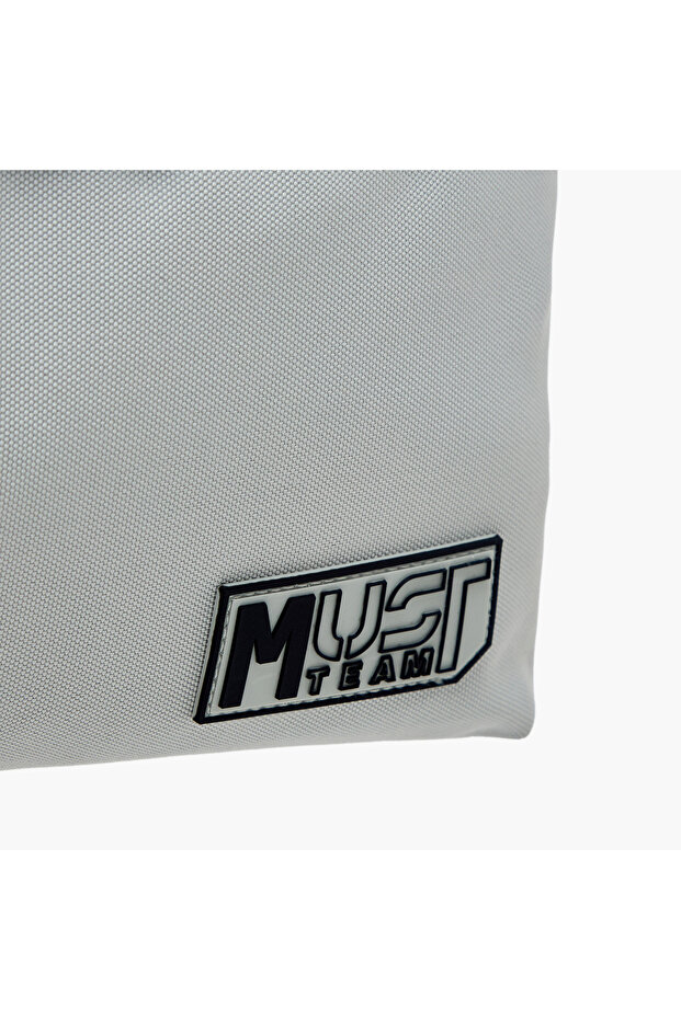 Solid Backpack with Adjustable Straps and Zip Closure - 32x17x42 cms - 7