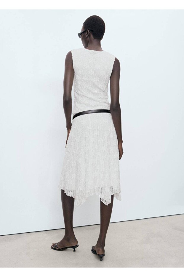 Dantelli midi etek - 4