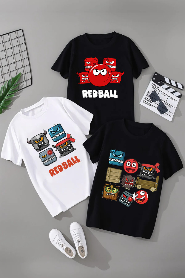 Redball Printed 3-Piece Combination Children's Tshirt